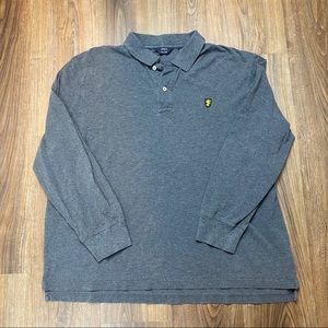 Lincs Long Sleeve Gray Polo Sz XL